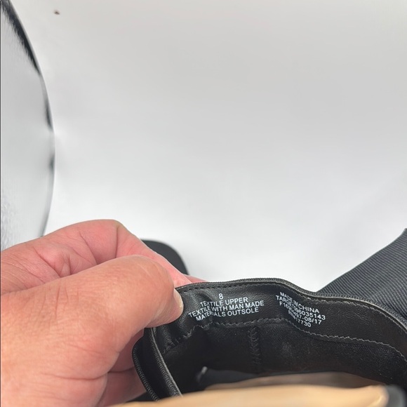 a.n.a Black Mules with Chunky Heel and Open Toe - Picture 10 of 11